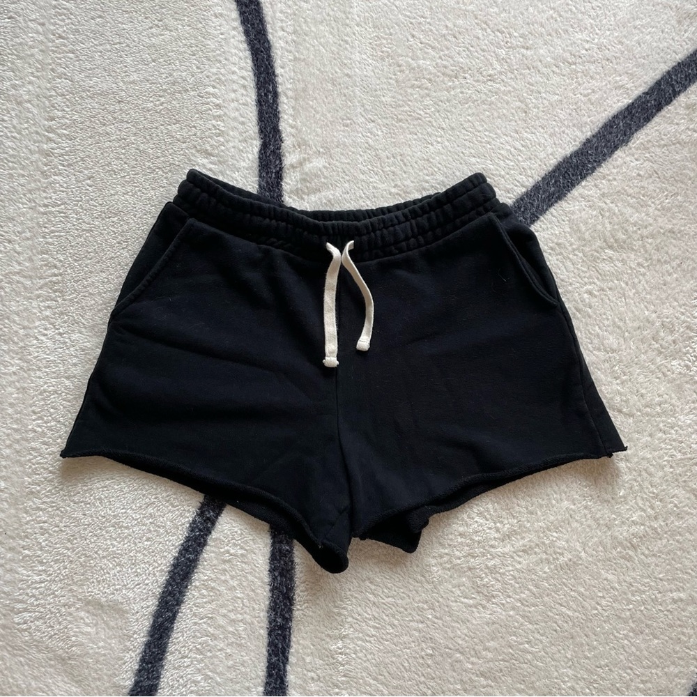 Black sweat shorts